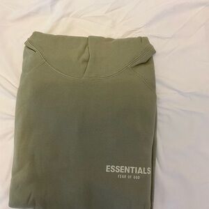 Fear of God ESSENTIALS Sea Foam Raised Logo Hoodie